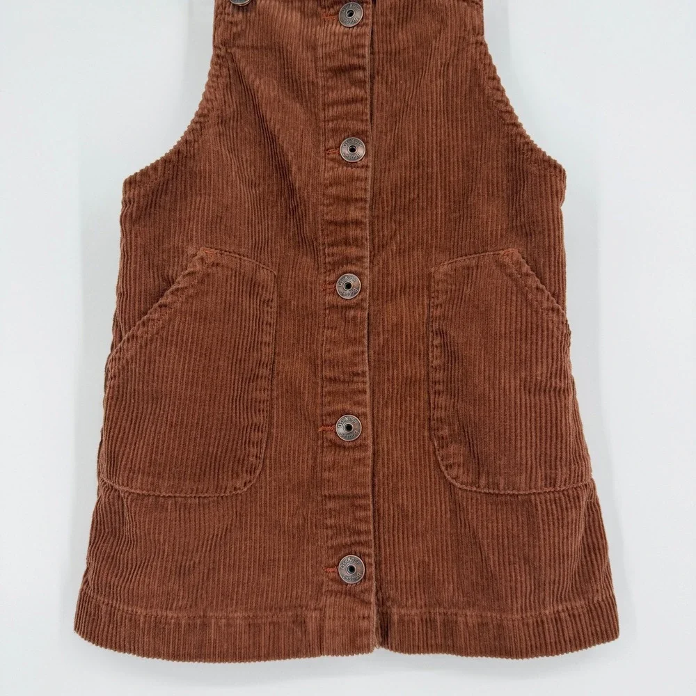 Oshkosh‎ B'gosh Girl's Brown Corduroy Vestbak Dress 4T